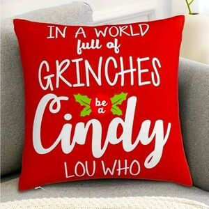 Grinch Whoville Pillow Cover,NWT